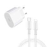 Kraftig ladepakke lightning ( kabel + 20W adapter )