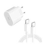Kraftig ladepakke USB-C ( kabel + 20W adapter )