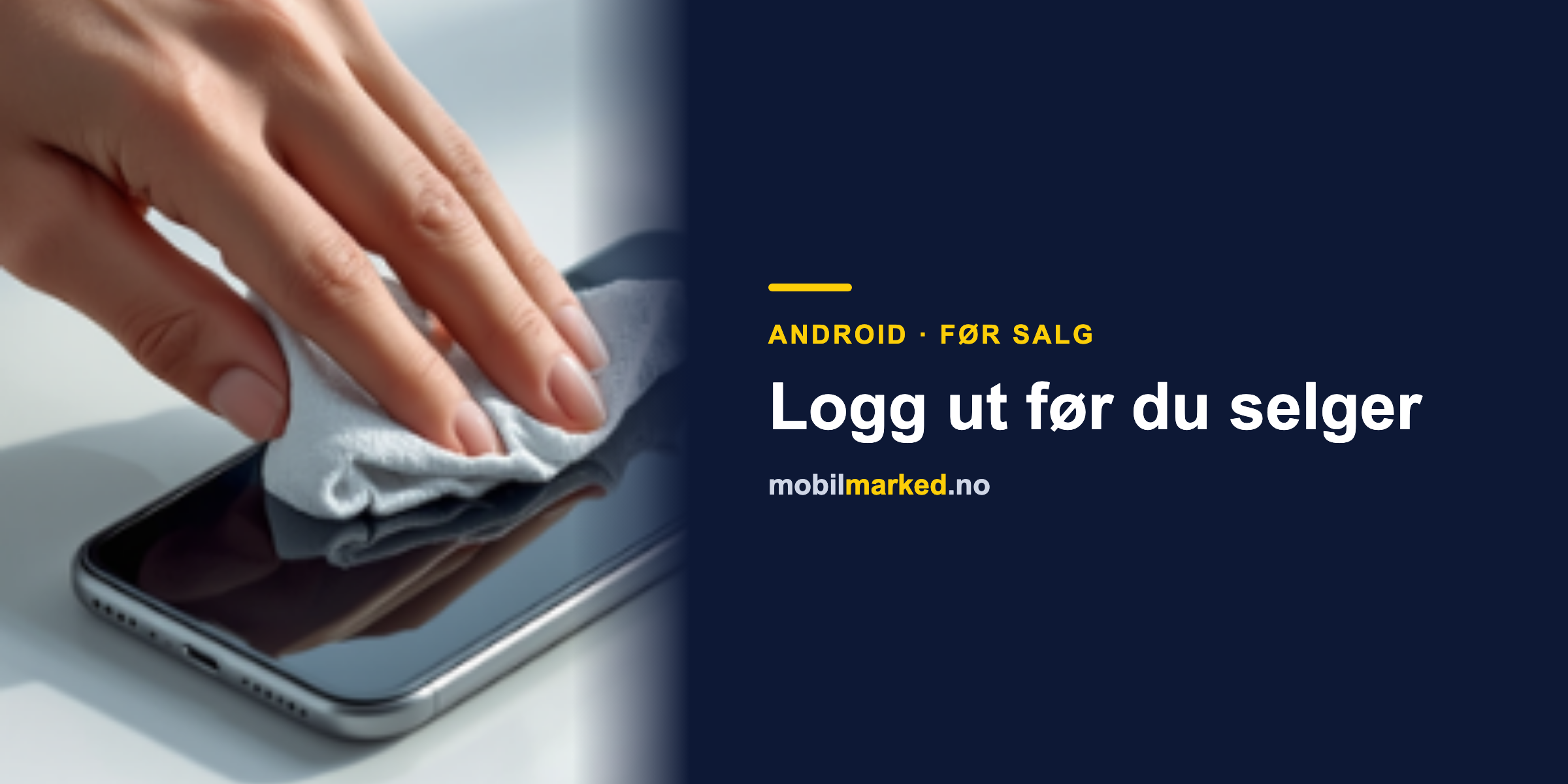 Mobil klargjøres for salg