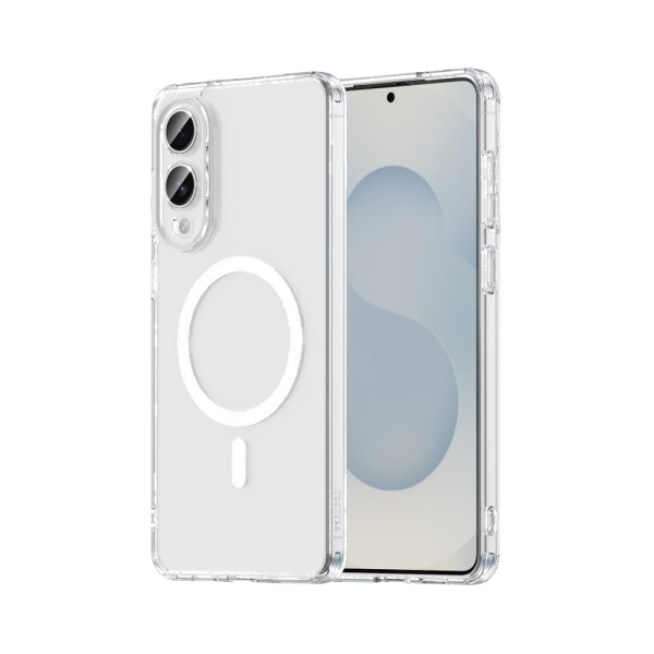 Deksel med magnetring til Samsung Galaxy S25 Edge (Gjennomsiktig)
