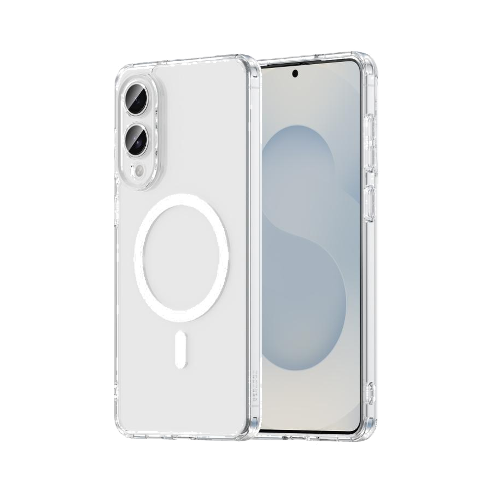 Deksel med magnetring til Samsung Galaxy S25 Edge (Gjennomsiktig)