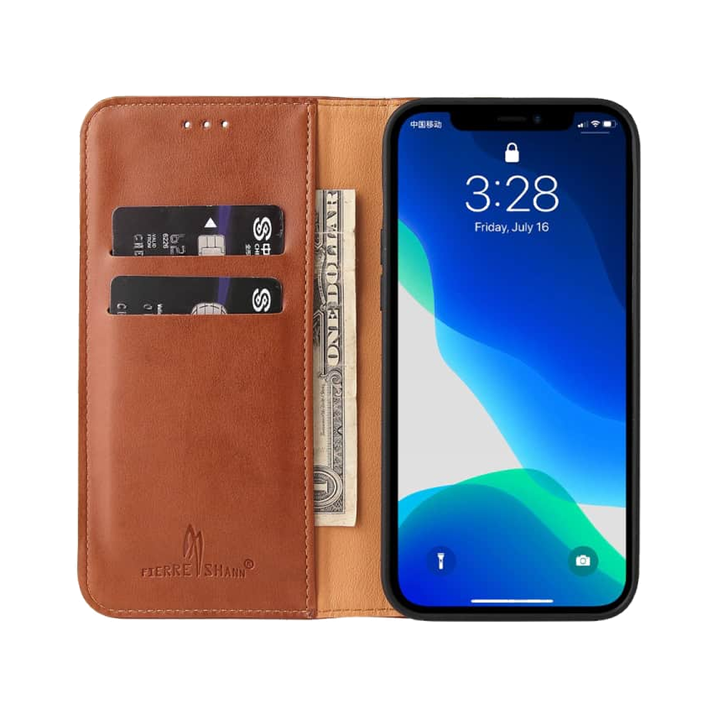 Lommebok-etui i PU-lær til iPhone 13 Pro