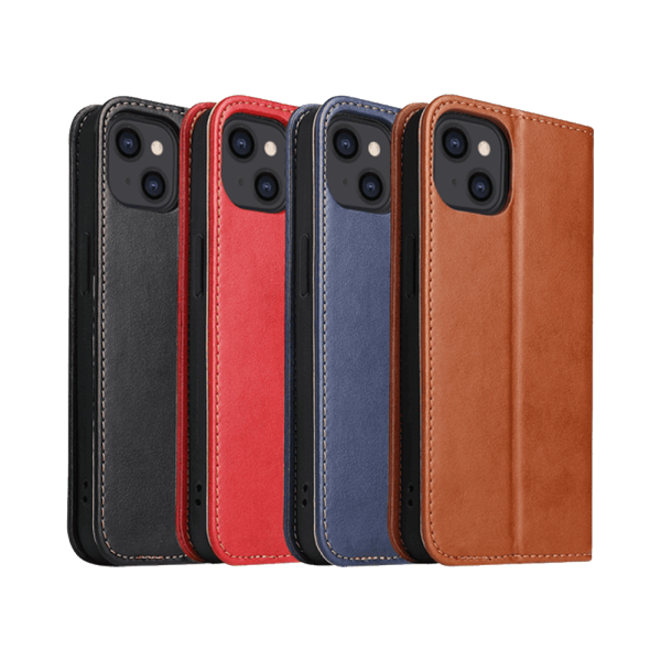 Lommebok-etui i PU-lær til iPhone 14