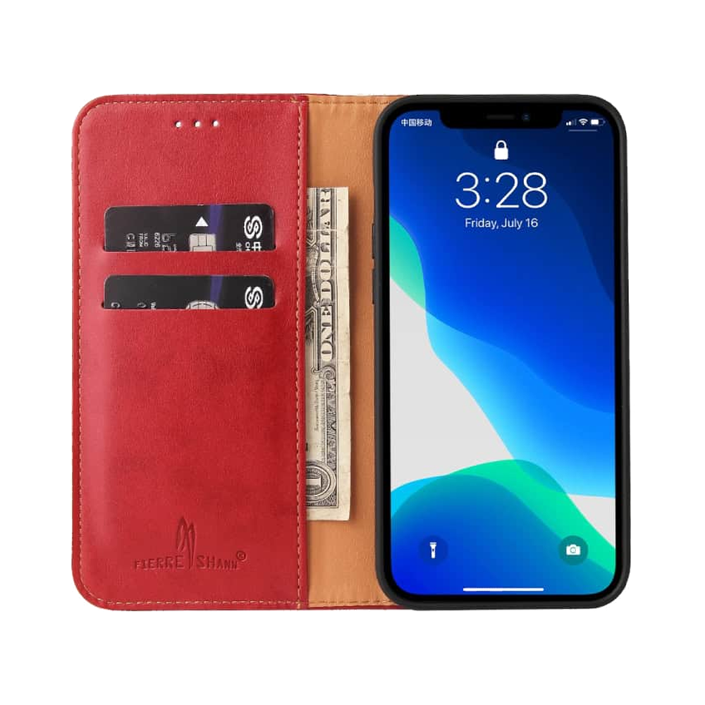 Lommebok-etui i PU-lær til iPhone 14 Pro