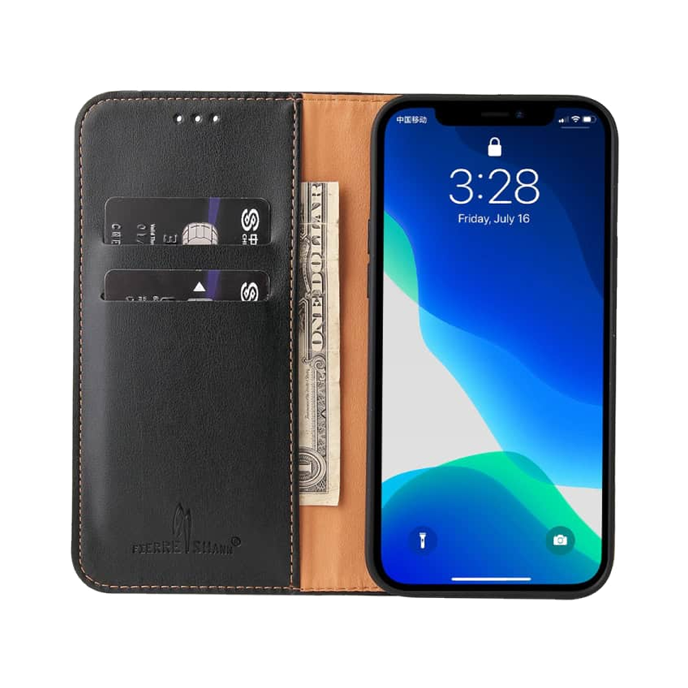 Lommebok-etui i PU-lær til iPhone 14 Pro