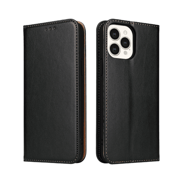 Lommebok-etui i PU-lær til iPhone 15 Pro