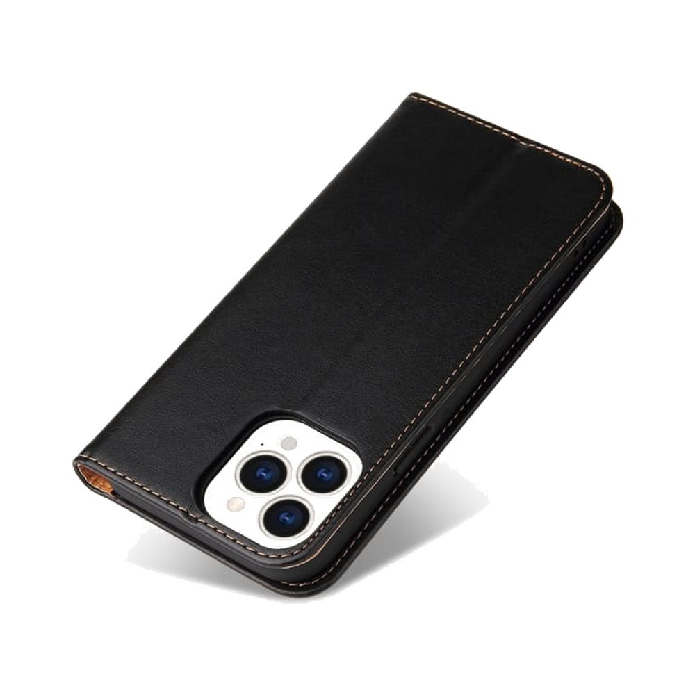 Lommebok-etui i PU-lær til iPhone 15 Pro