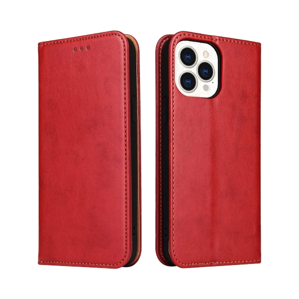 Lommebok-etui i PU-lær til iPhone 15 Pro