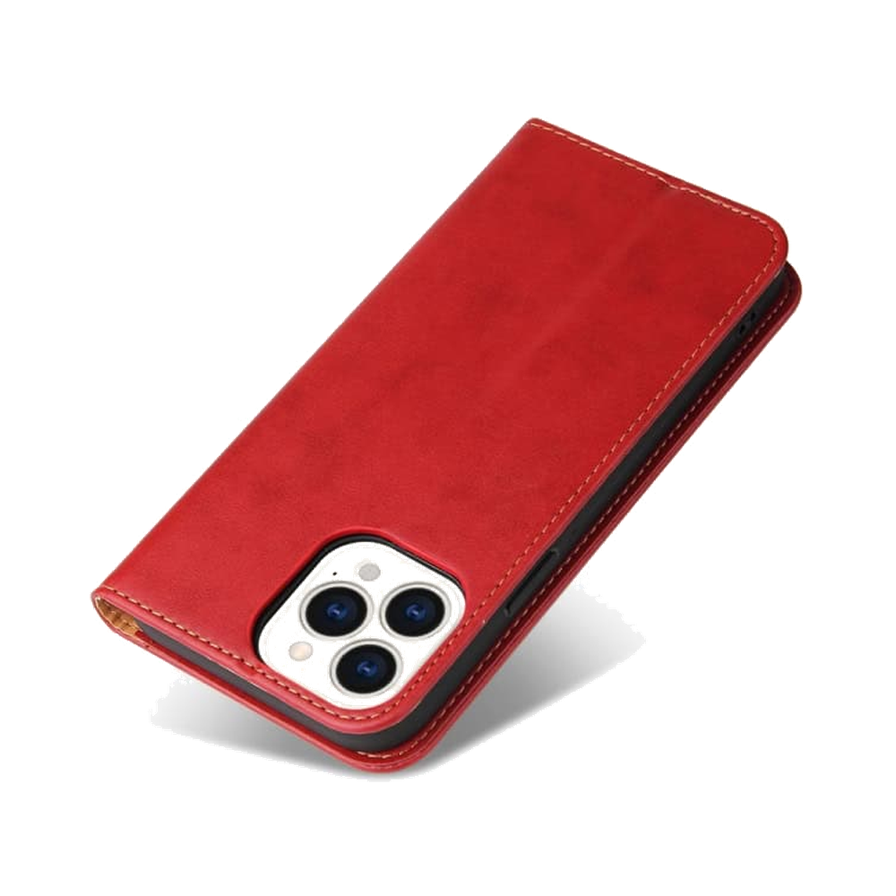 Lommebok-etui i PU-lær til iPhone 15 Pro