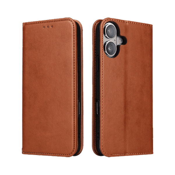 Lommebok-etui i PU-lær til iPhone 16