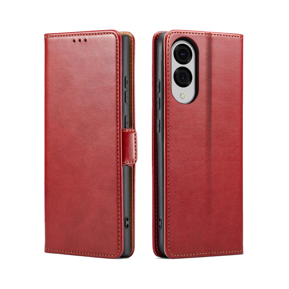 Lommebok-etui i PU-lær til Samsung Galaxy S25 Edge