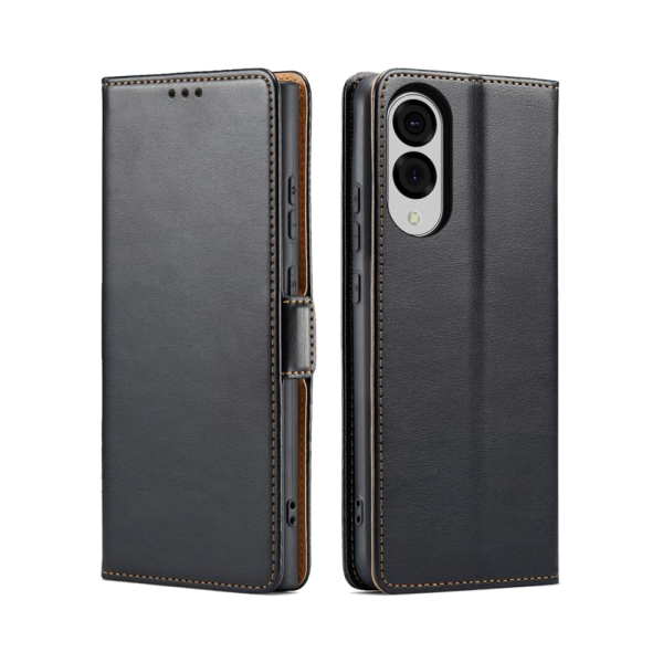 Lommebok-etui i PU-lær til Samsung Galaxy S25 Edge