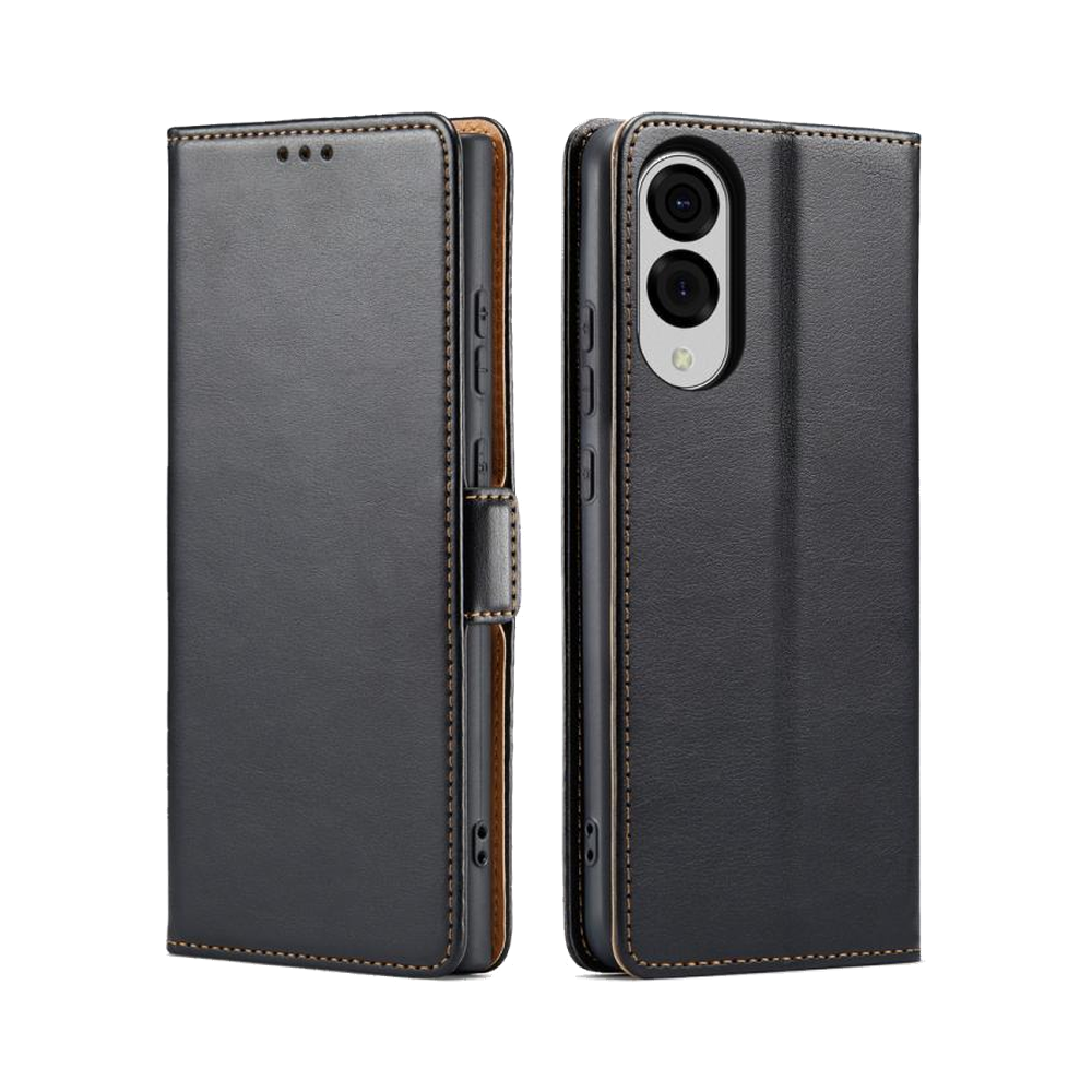Lommebok-etui i PU-lær til Samsung Galaxy S25 Edge